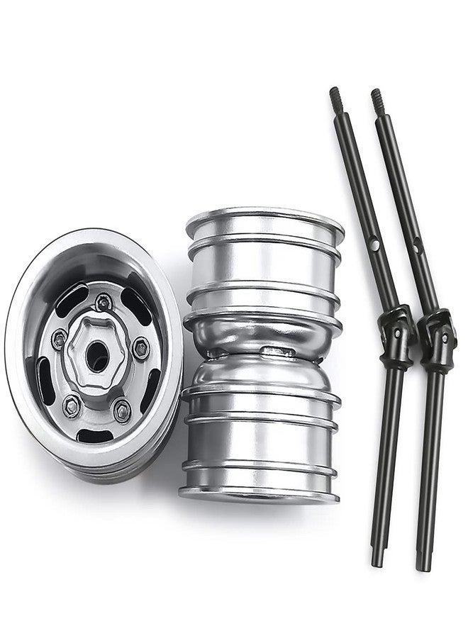 RCHUBAM RC Front Wheel Rims with CVD Drive Shaft for 1/24 Axial SCX24 Deadbolt Bronco C10 RC Crawler Car - Image 4